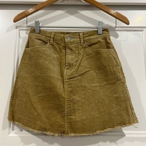 Brandy corduroy mini skirt